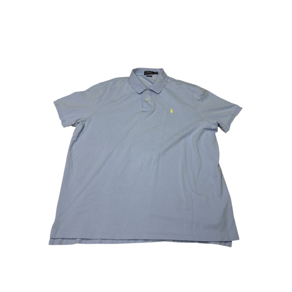 Ralph Lauren Polo Shirt Mens XXL Classic Fit Light Blue Short Sleeve